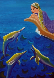 indus dolphinpainting